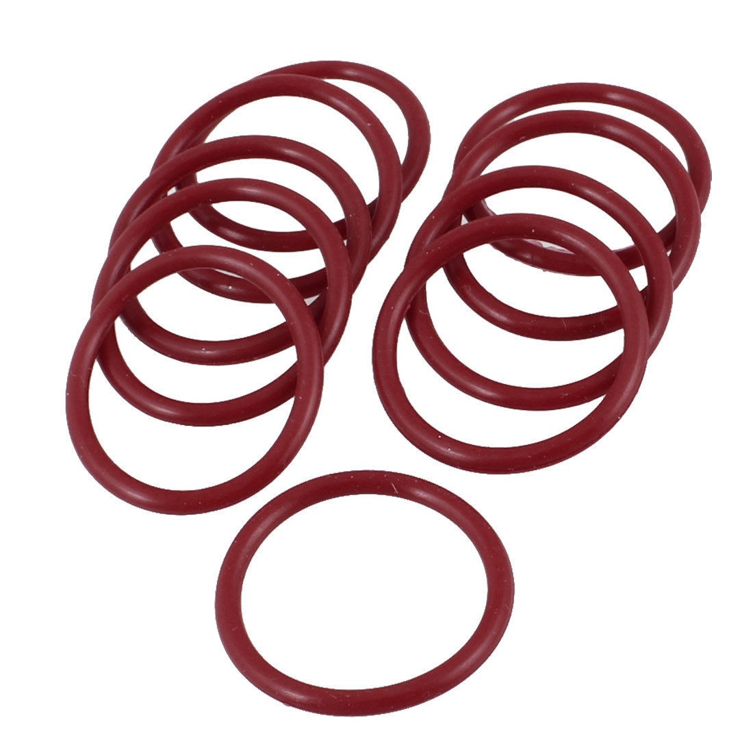10 Pieces 24mm x 2mm Rubber O-ring Oil Seal Sealing Ring Gaskets Red