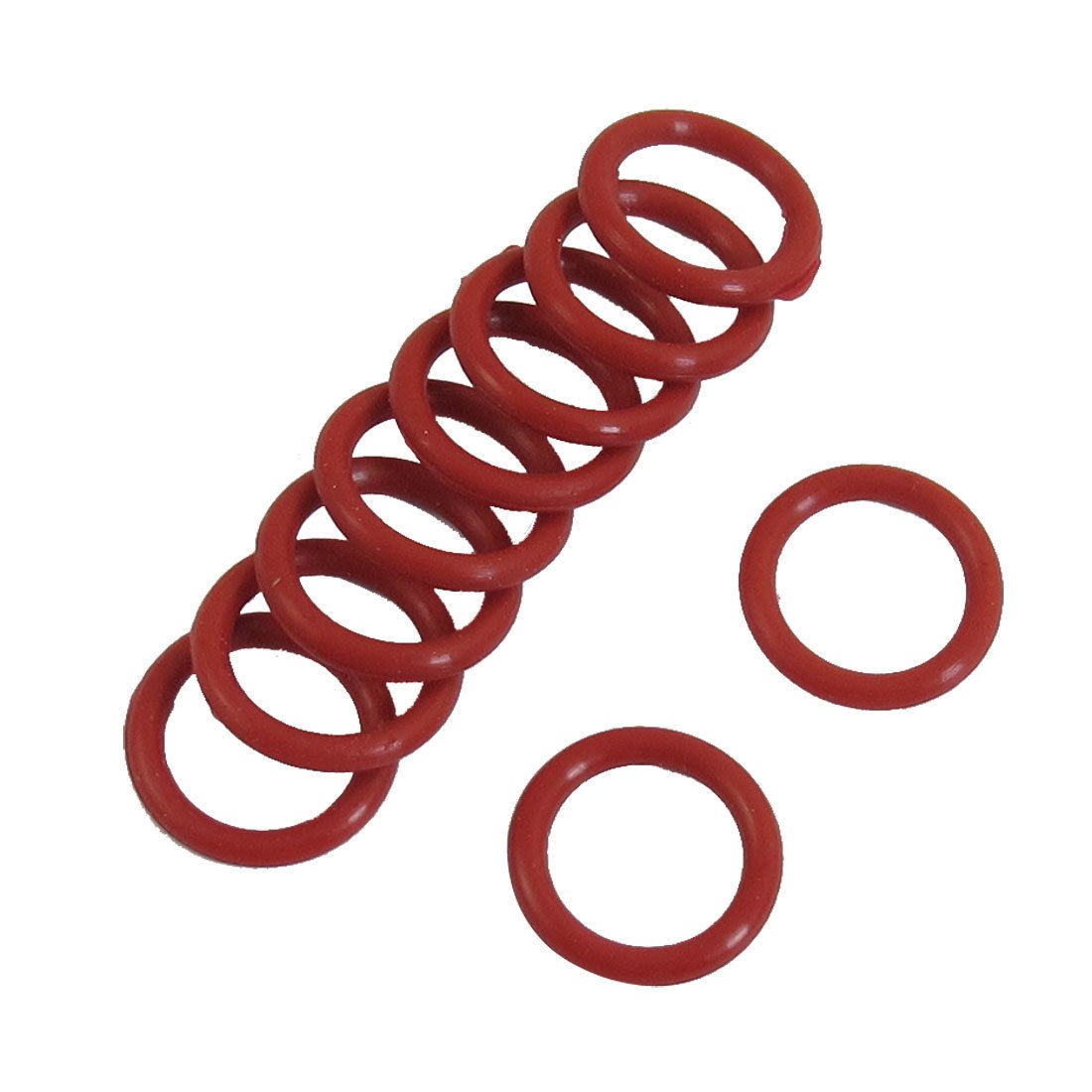 2mm Thickness 14mm External Diameter Rubber Oil Seal O Ring Gasket 10 Pcs