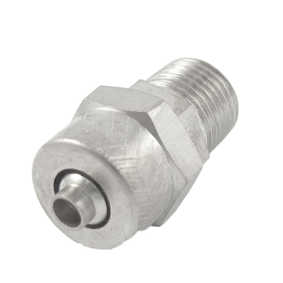 Chrome Plated Brass 1 8" PT Threaded 3 5mm Air Hose Piping Quick Joint Connector