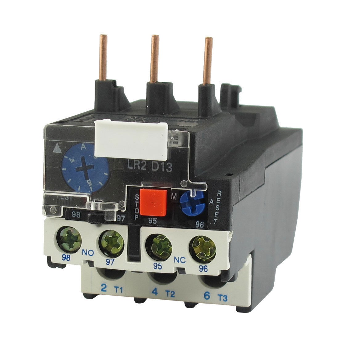 LR2-13 6A 4-6A 3-Phase 1NO 1NC Electric Thermal Overload Relay
