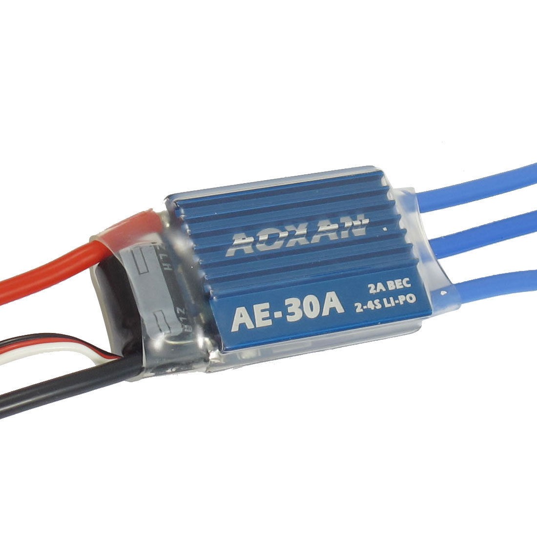 30A Brushless Motor Speed Controller ESC 2-4S 2A BEC for RC Glider Helicopter