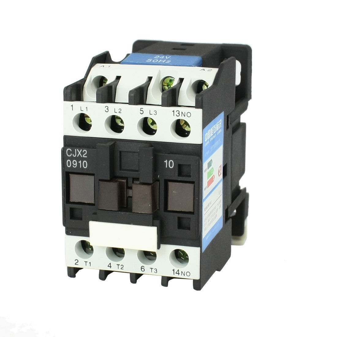 CJX2-0910 AC Contactor 24V 50Hz Coil 9A 3-Phase 3-Pole 1NO