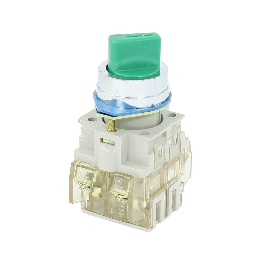 AC220V 4.5A/660V 10A DPST 2 Position Rotary Selector Locking Push Button Switch