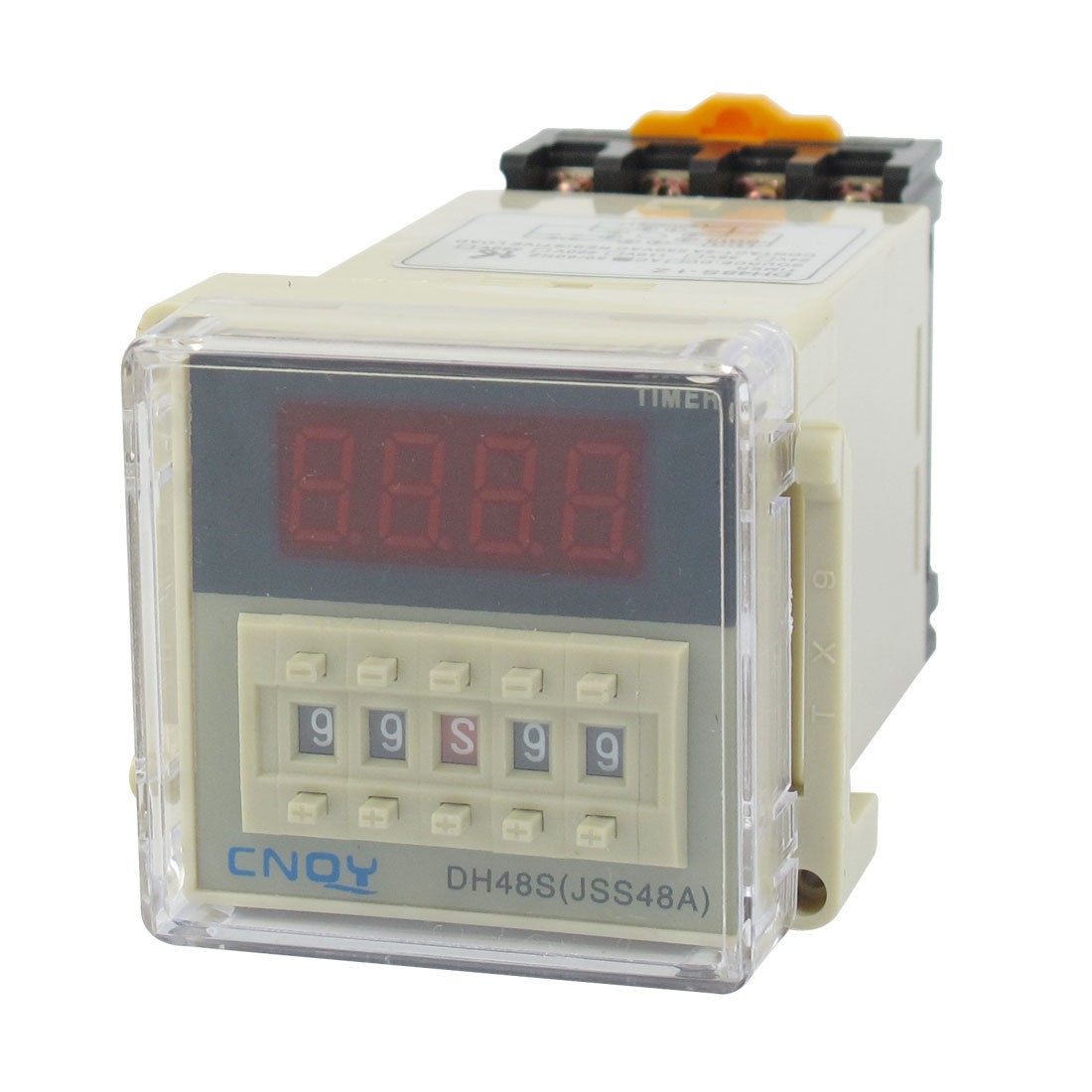 DH48S-1Z Power on Time Delay Relay 8-Pin SPST 0.01S-99H99M AC 48V w Socket