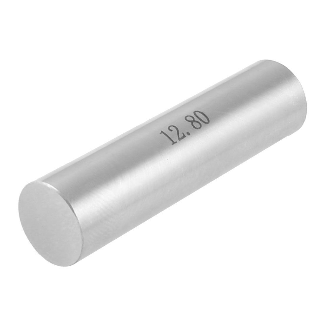 Hole Measuring 12.80mm x 50mm Pin Gage Gauge w Plastic Cylindrical Box