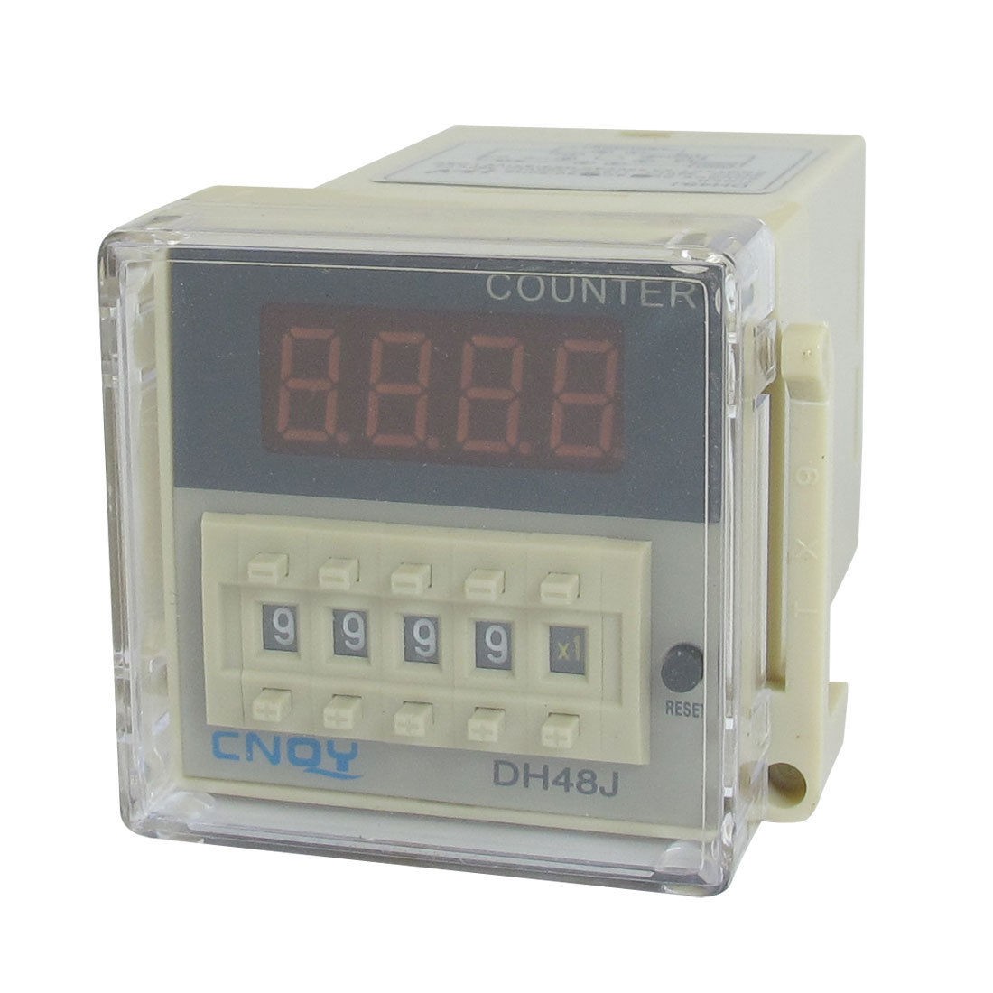 DH48J AC/DC 12V 50/60Hz 1-999900 8 Pin Terminals Digital Counter Relay