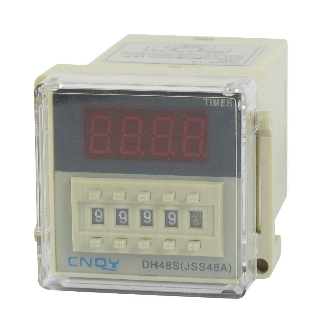 DH48S-1Z LCD Display Time Timer Delay Relay 8-Pin SPST 0.01S-9999H AC/DC12V