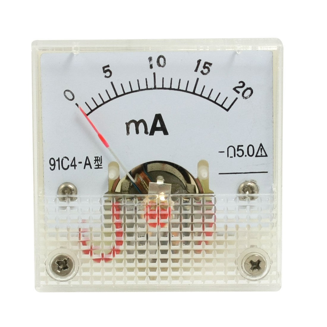0-20mA DC Current Analog Panel Meter Ammeter Amperemeter 91C4-A Off White