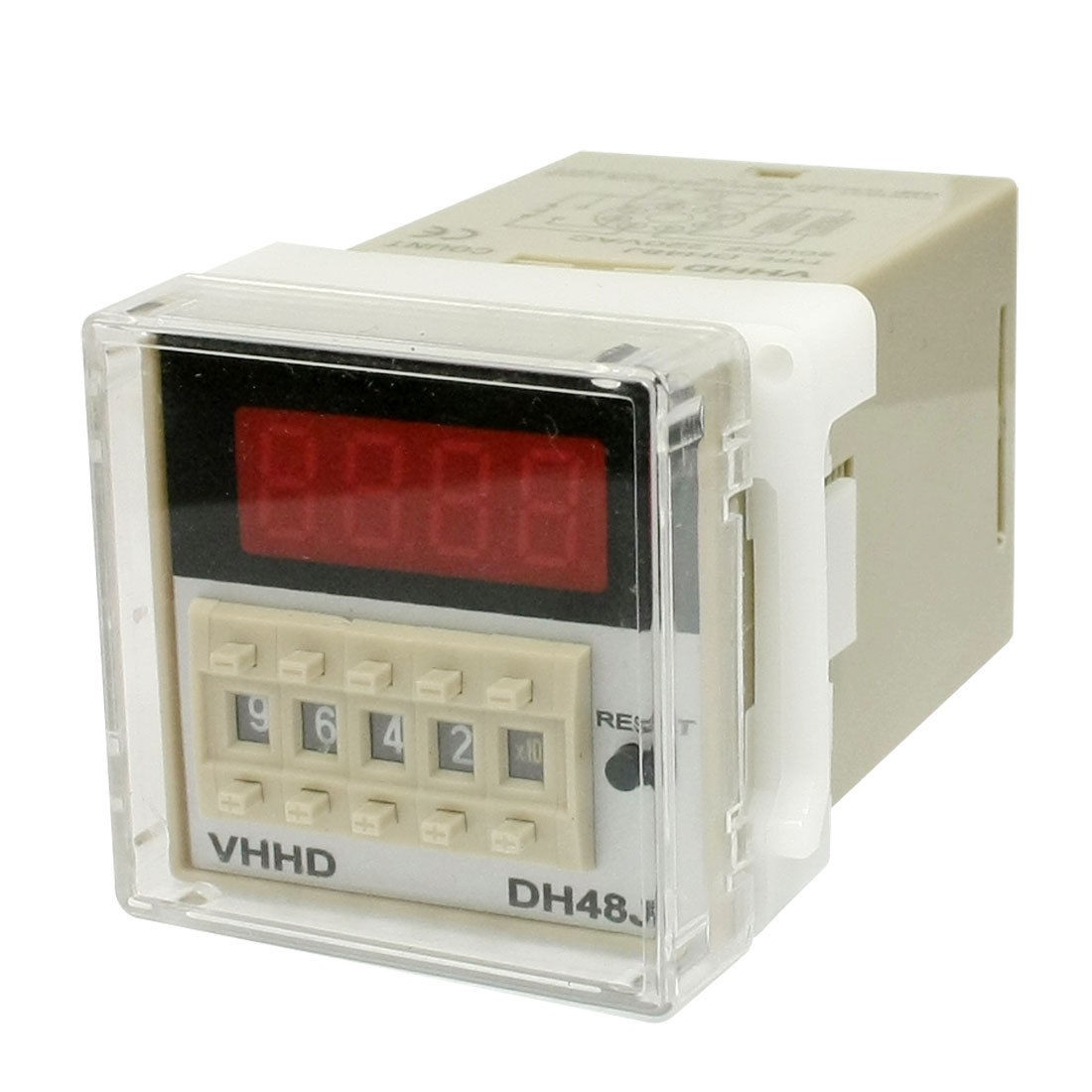 DH48J 220VAC 1-999900 Count Range 8 Terminal Digitals Counter Relay