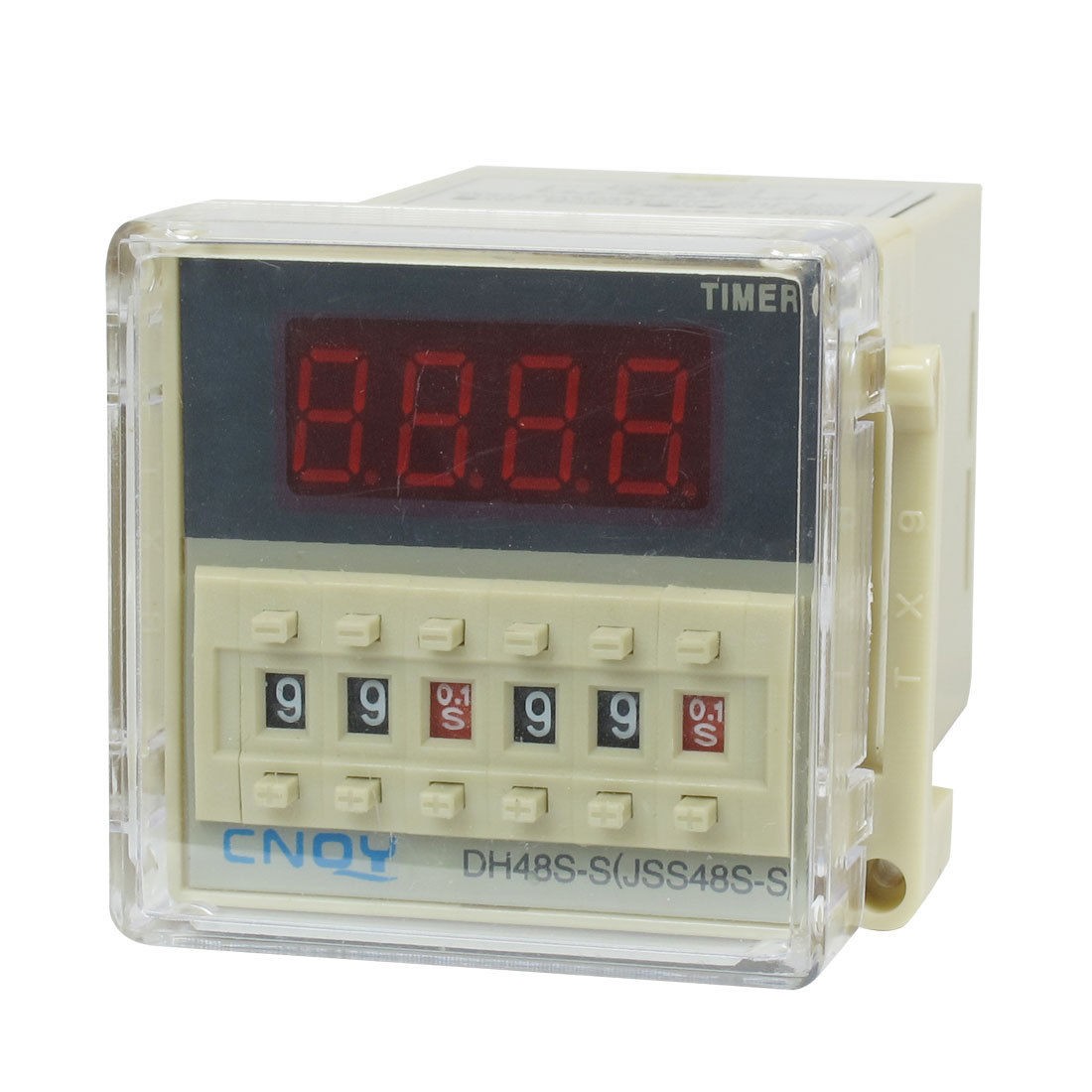 DH48S-S2Z LCD Display Time Timer Delay Relay 8-Pin DPDT 0.1S-99H AC/DC12V