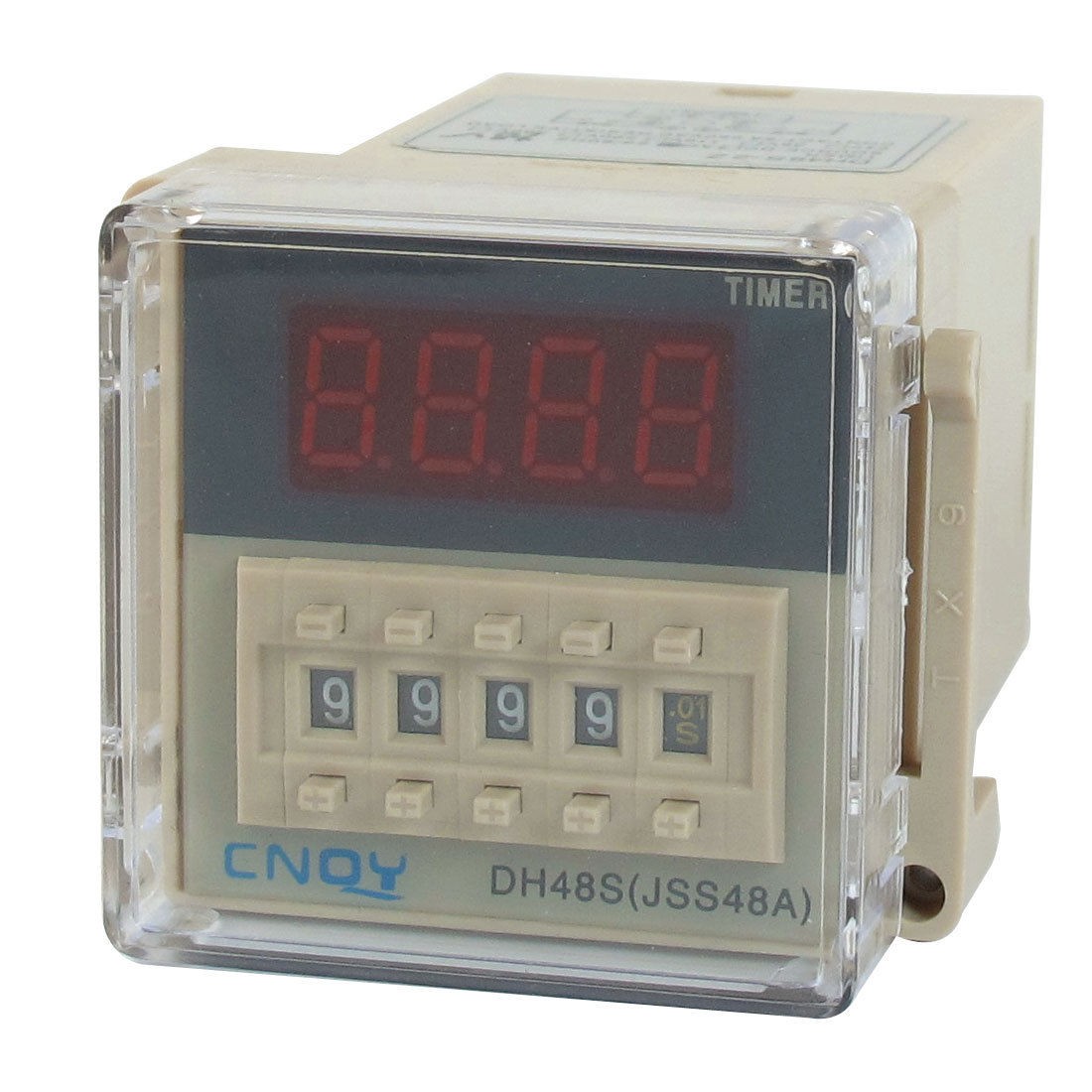DH48S-2Z LCD Display Time Timer Delay Relay 8-Pin DPDT 0.01S-9999H AC 48V