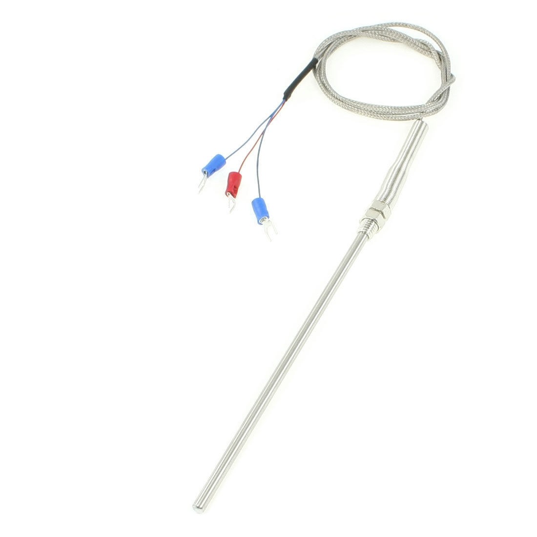 1M PT100 Type 400 Degree Celsius Thermocouple Sensor 5mm Probe Dia