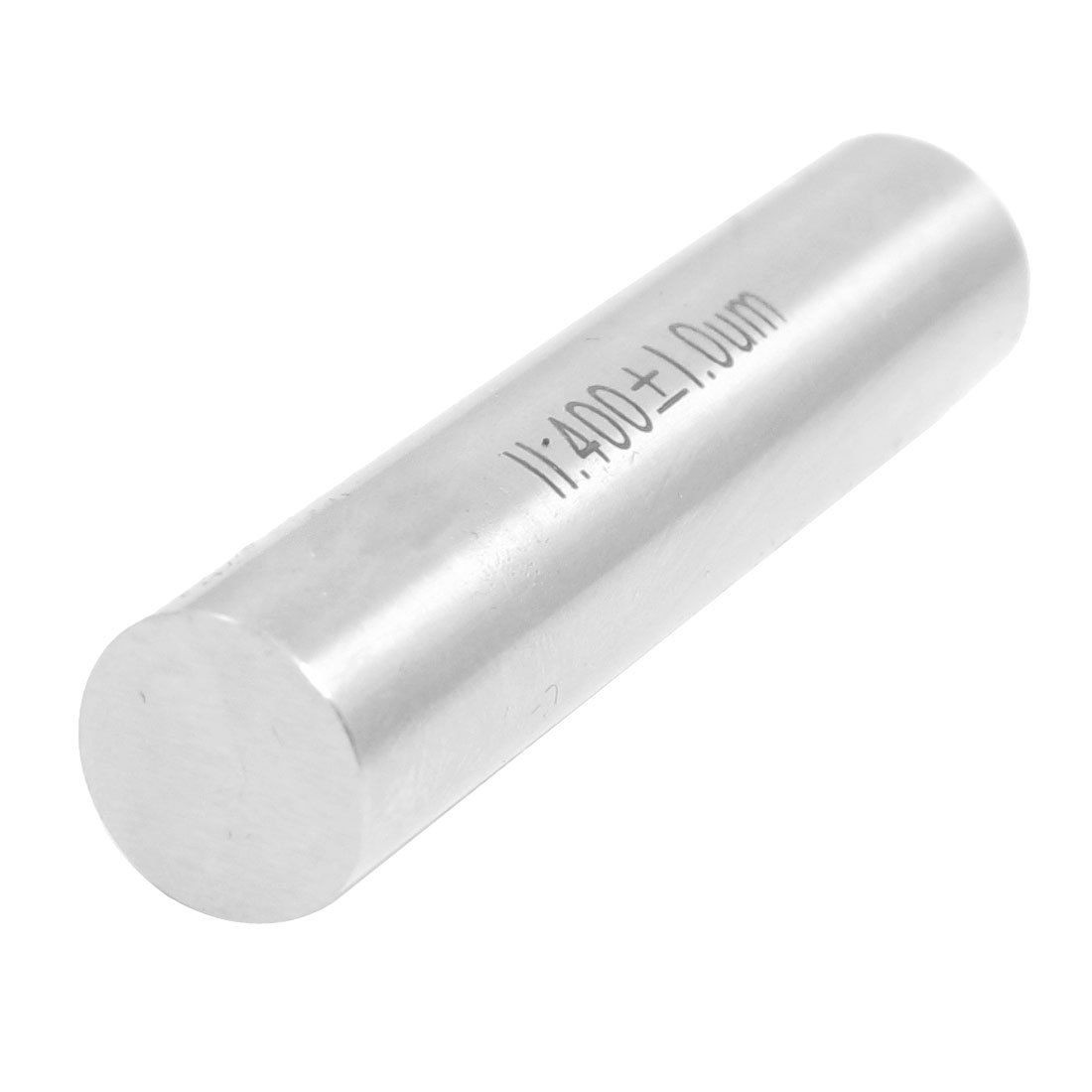 Tungsten Carbide 11.4mm Dia 50mm Length Plug Pin Gage Gauge w Clear Plastic Case