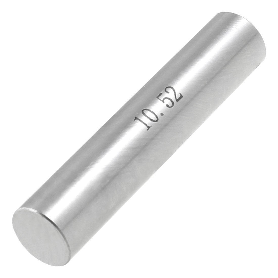 Hole Measuring 10.52mm x 50mm Pin Gage Gauge w Plastic Cylindrical Box