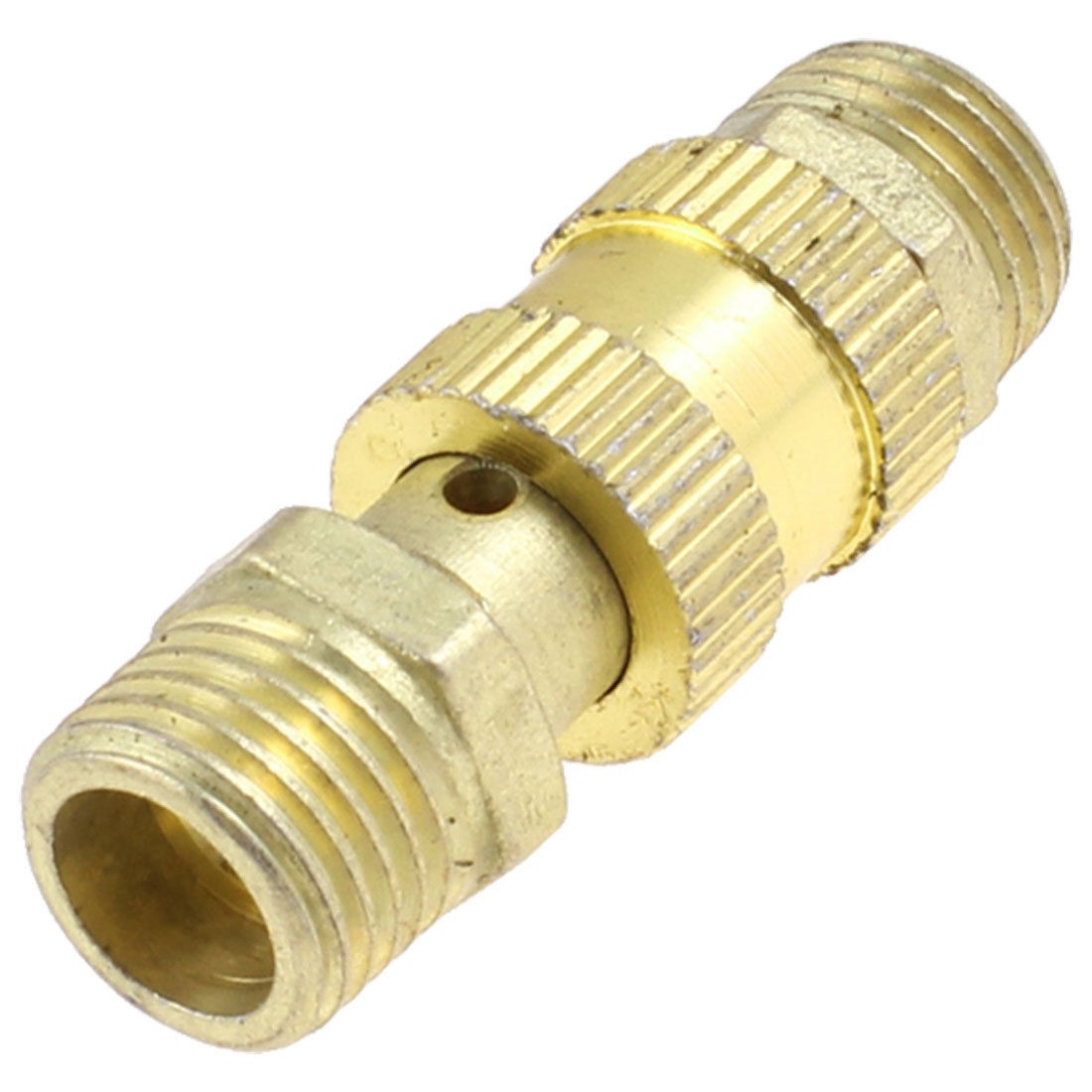 Air Compressor Relacement 1/4" Dia Threaded Release Valve Bronze Tone