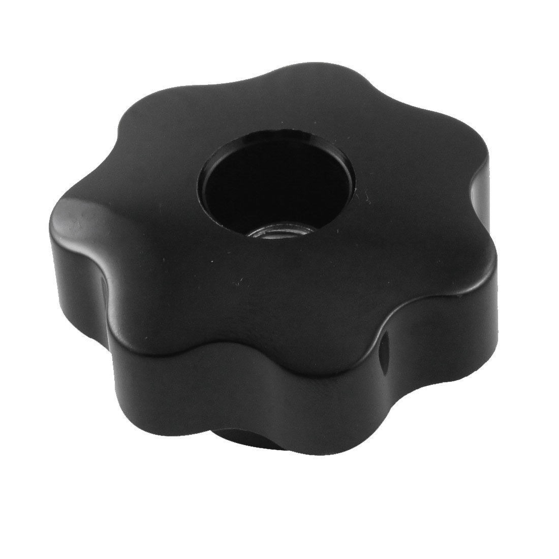 50mm Dia Black Plastic Star Head Metal Clamping Knob Exqnp