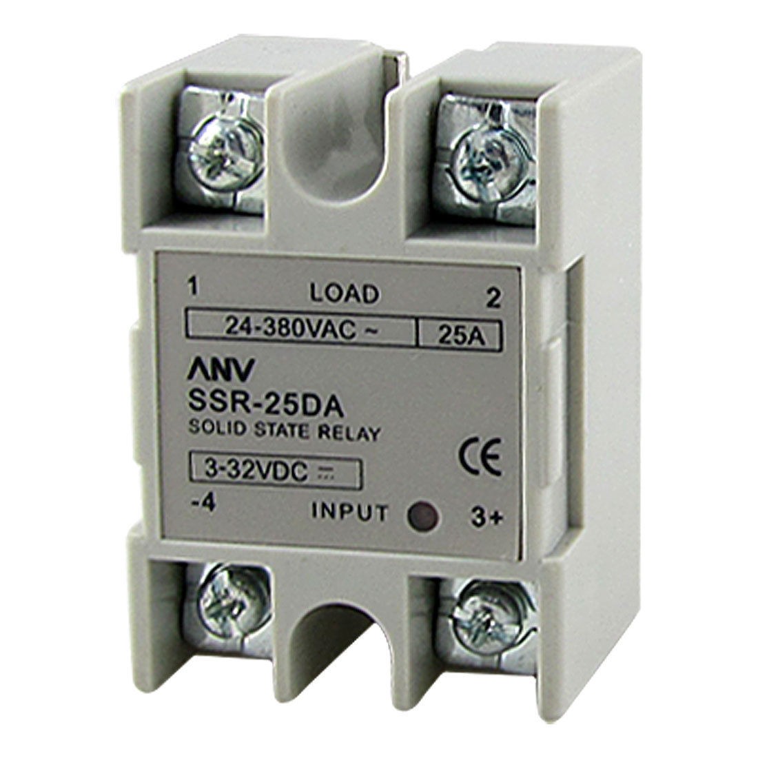 SSR-25DA 3-32V DC Input 24-380V AC Output 25A Solid State Relay Fmvpj