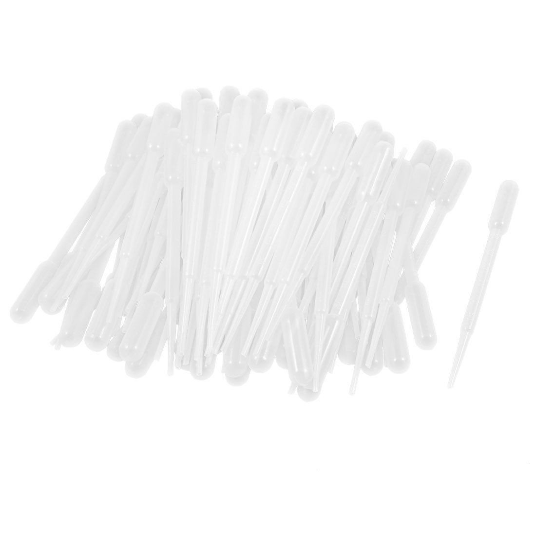 3ML Test Tubes Liquid Drop Eye Droppers Pasteur Pipette 100 Pcs