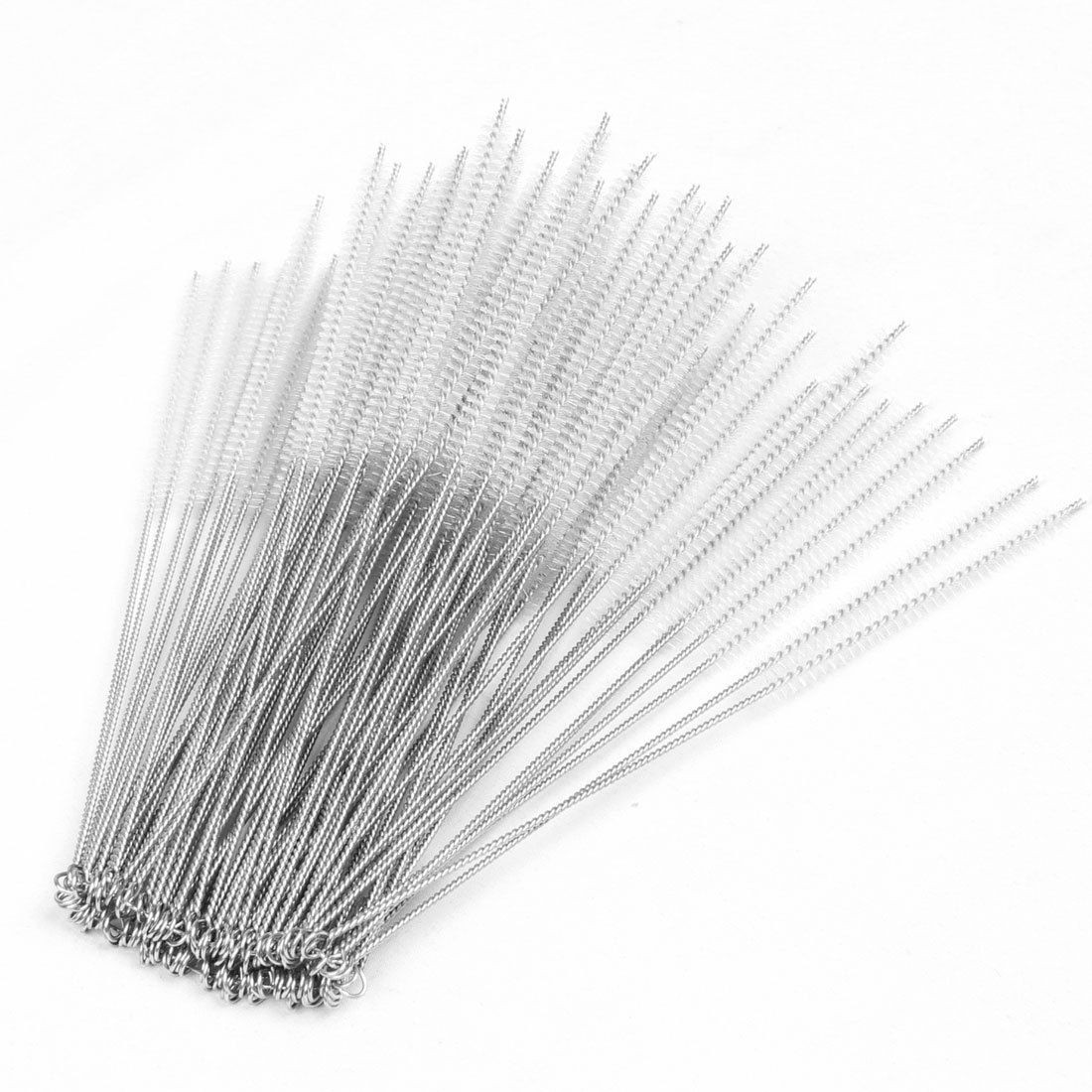 100pcs Laboratory Test Tube Bottle Cup Cleaning Tool Nylon 5mm Clear Brush