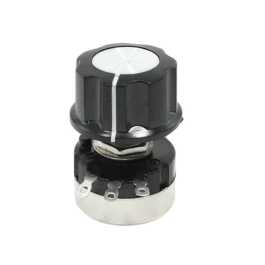 RV24YN20S 10K ohm Single Turn Carbon Film Rotary Taper Potentiometer w Knob