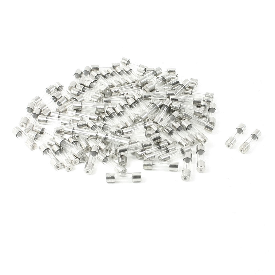 100 Pcs 250 Volts 10Amp Fast Blow Type Glass Tube Fuses 5 x 20mm