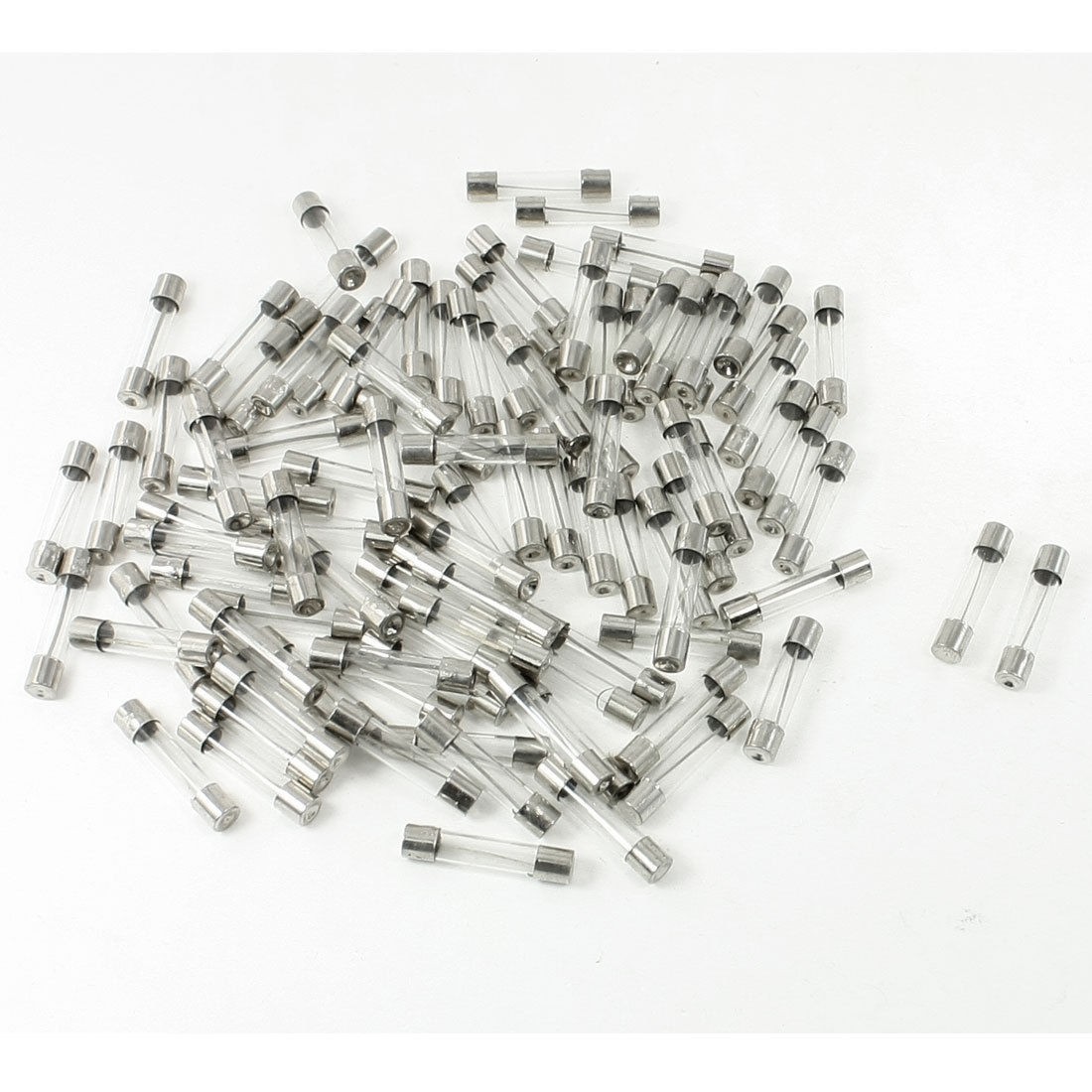 100 Pcs 250 Volts 30Amp Fast Blow Type Glass Tube Fuses 6 x 30mm