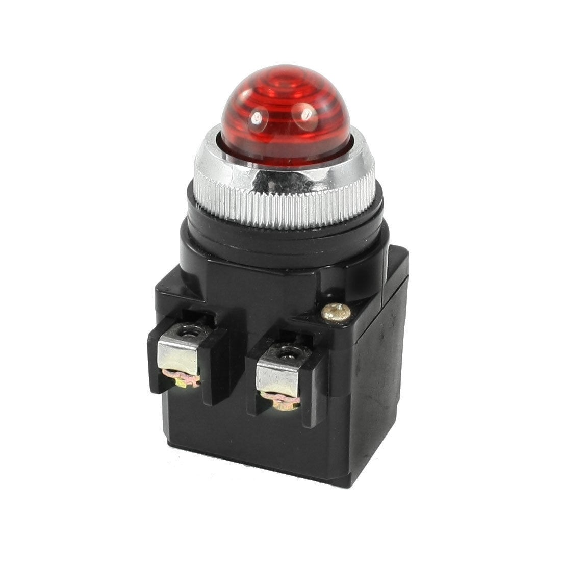 DC 15V Red Light Round Head Signal Indicator Pilot Light Lamp AC 220V 50/60Hz