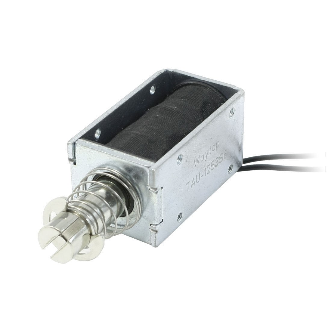 12mm Stroke 0.04Kg Force DC 24V 600mA Push Linear Solenoid Electromagnet