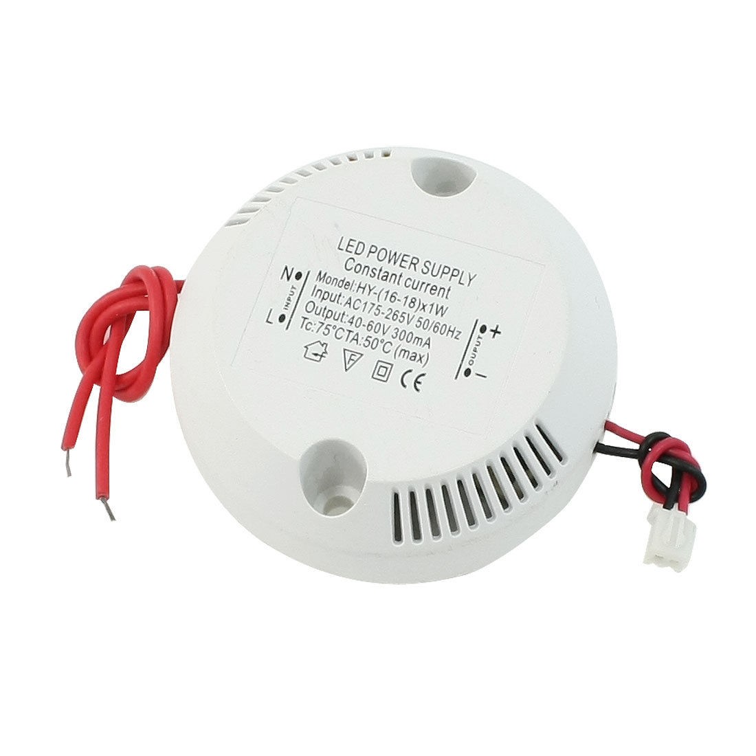 AC 175-265V to DC 40-60V (16-18)X1W Round LED Strip Light Power Supply Adapter