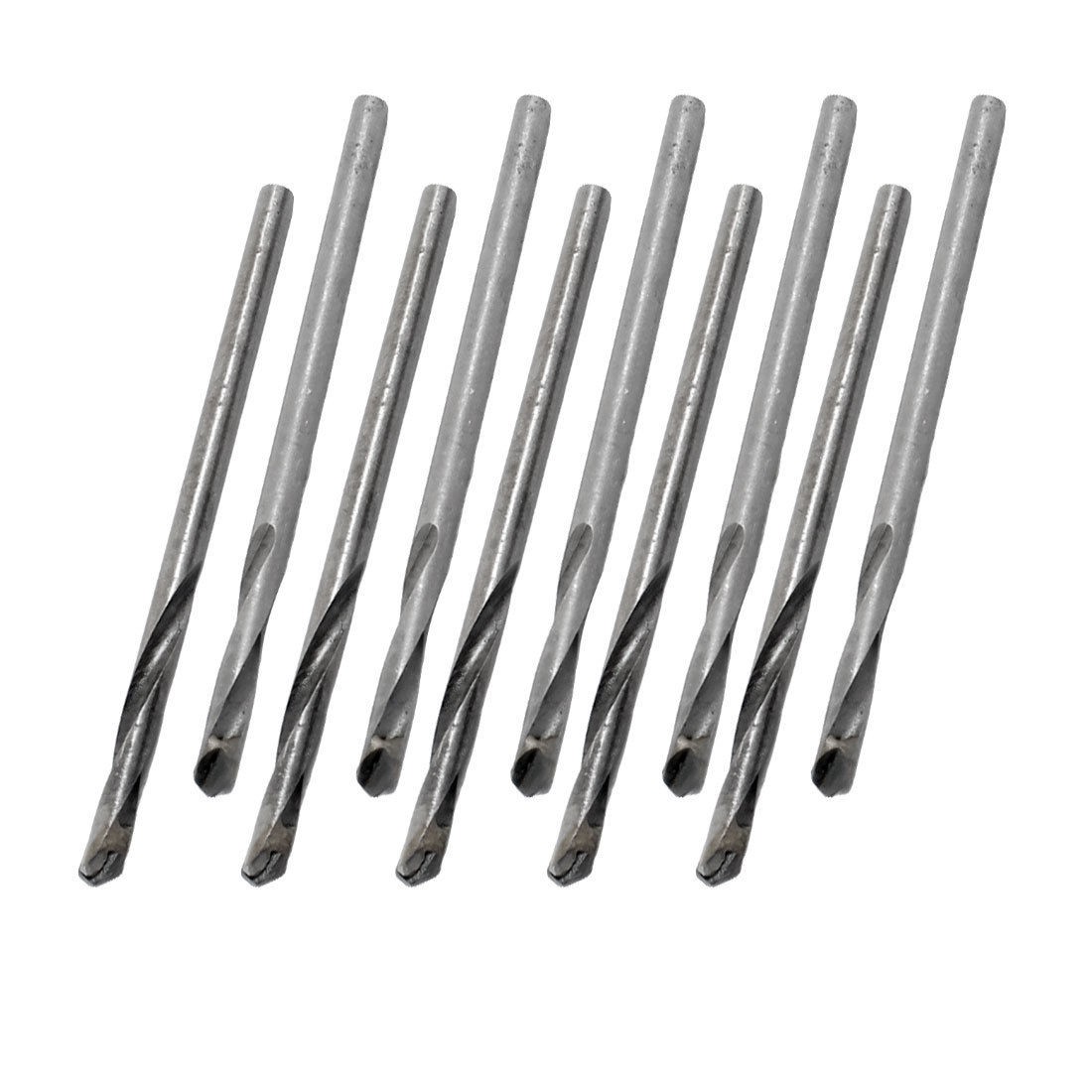 Straight 2 Flutes Carbide Tipped Drills 3mm x 3mm x 20mm x 60mm 10 Pcs