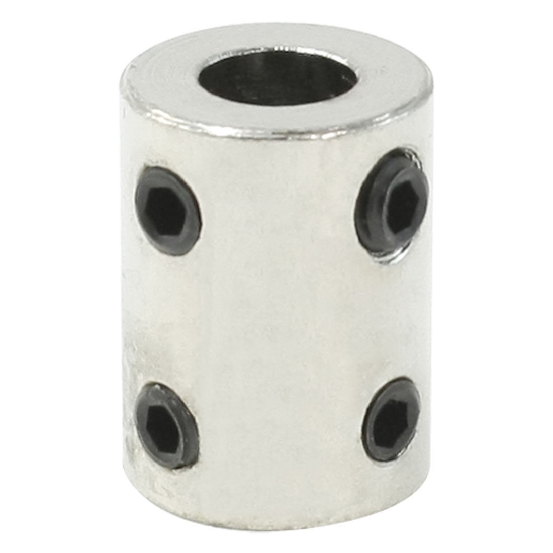 8mm Silver Tone Bore Electric Car Toy Motor Wheel Coupling Joint