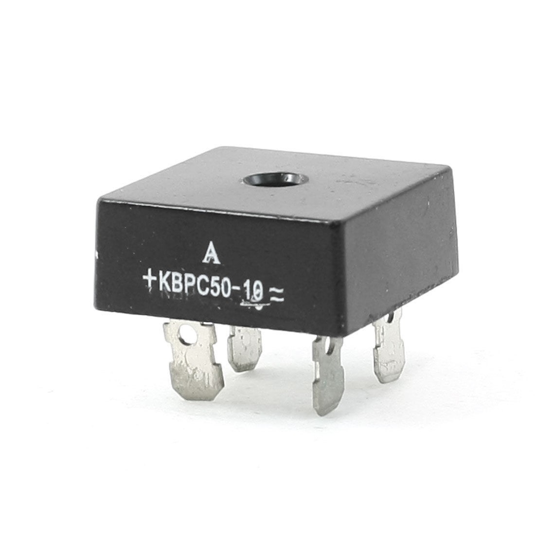 KBPC50-10 1KV 50A Single Phase Bridge Rectifier Half-Wave Black