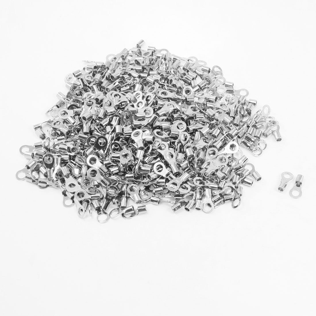 500 Pcs RNB5.5-5 Ring Tongue Type Non Insulated Terminals for AWG 12-10