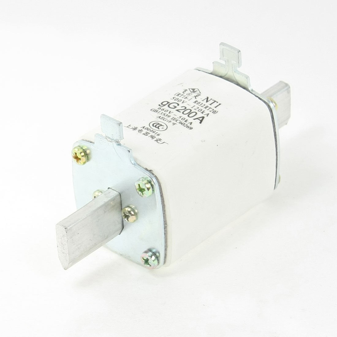 500V 120kA 660V 50kA gG 200A Blade Contact Ceramic Fuse Link NT1-200A