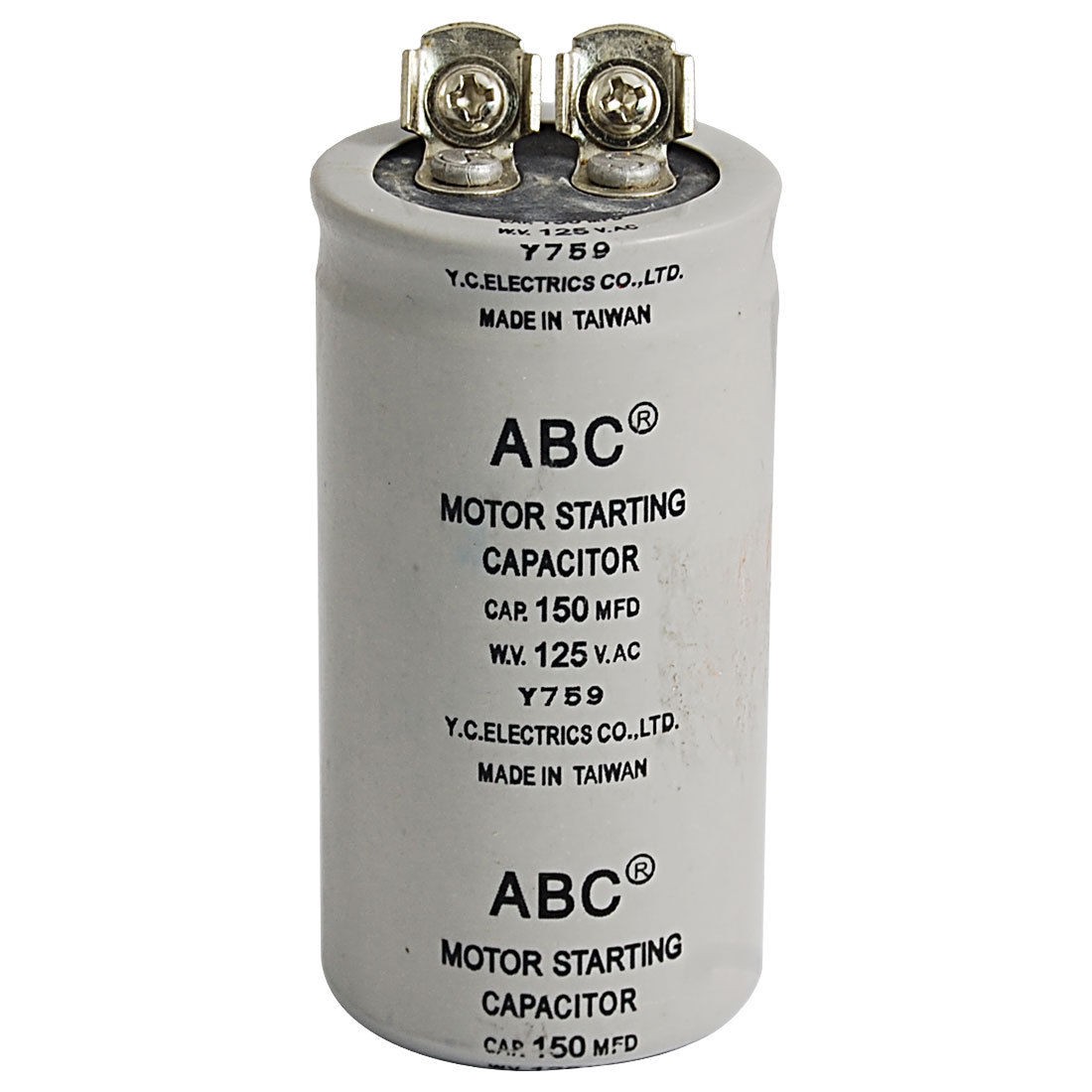 AC 125V 150uF 150MFD 2 Terminals Motor Start-up Capacitor