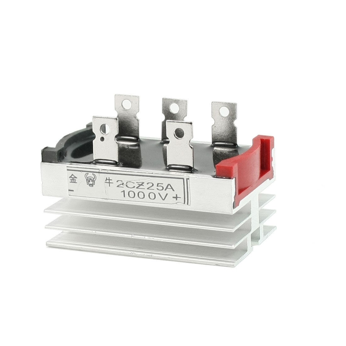Aluminum Heatsink Base Threee Phase Bridge Rectifier 25A 1000V