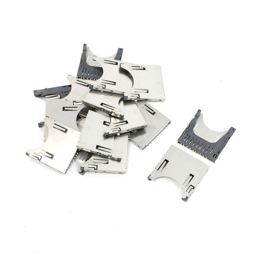 15 Pcs SD Memory Card Sockets 1.14" x 1.12" x 0.1" for Digital Camera