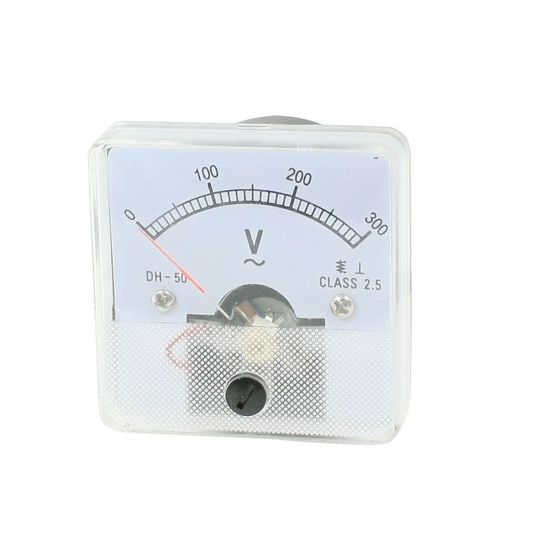 AC 0-300V Fine Tuning Square Dial Panel Analog Voltage Meter Voltmeter