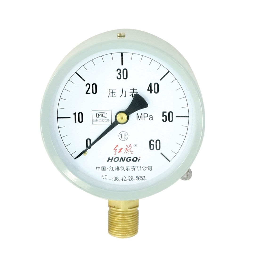 Round Dial 1.6 Accuracy Air Compressor Pressure Gauge 0-60MPa