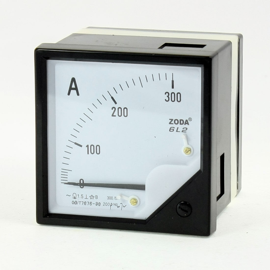 Class 1.5 Accuracy AC 0-300 Square Dial Analog Panel Meter Ammeter