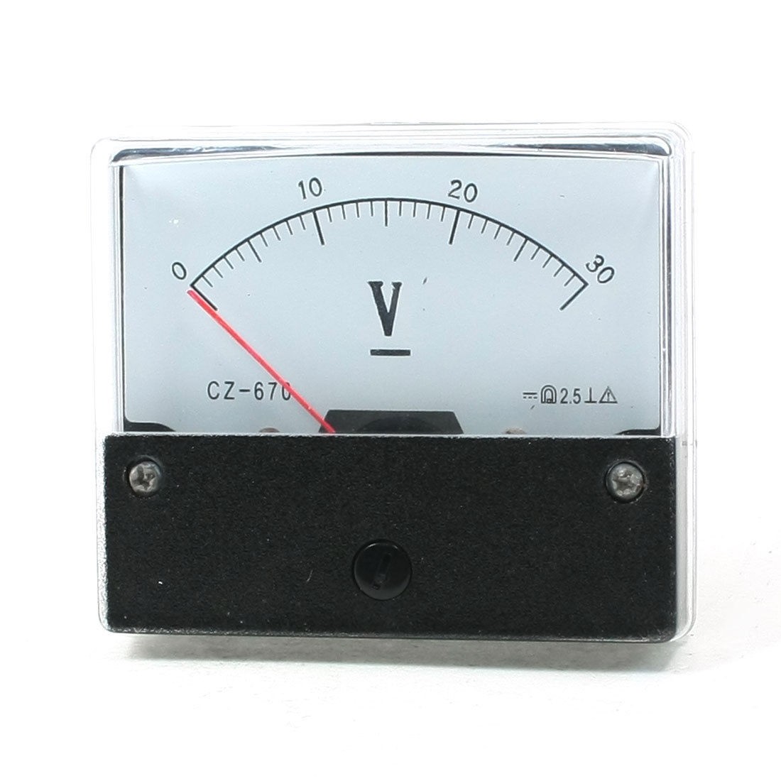CZ-670 DC 0-30V Volt Analogue Needle Panel Meter Voltmeter