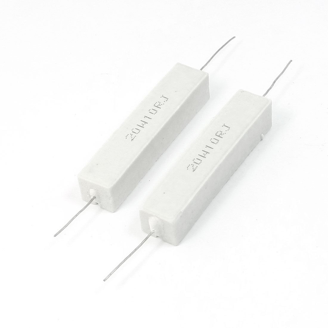 2 Pcs Axial Wirewound Cement Resistors 20W Watt 10 Ohm 5%