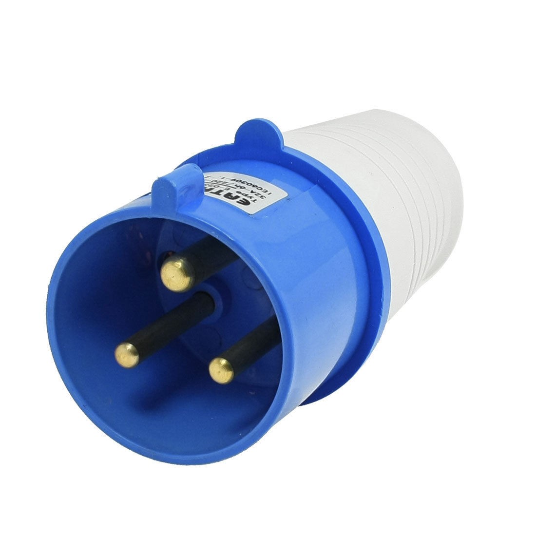 AC 220-250V 32A IEC60309 2P + E Free Hanging Industrial Plug Blue White