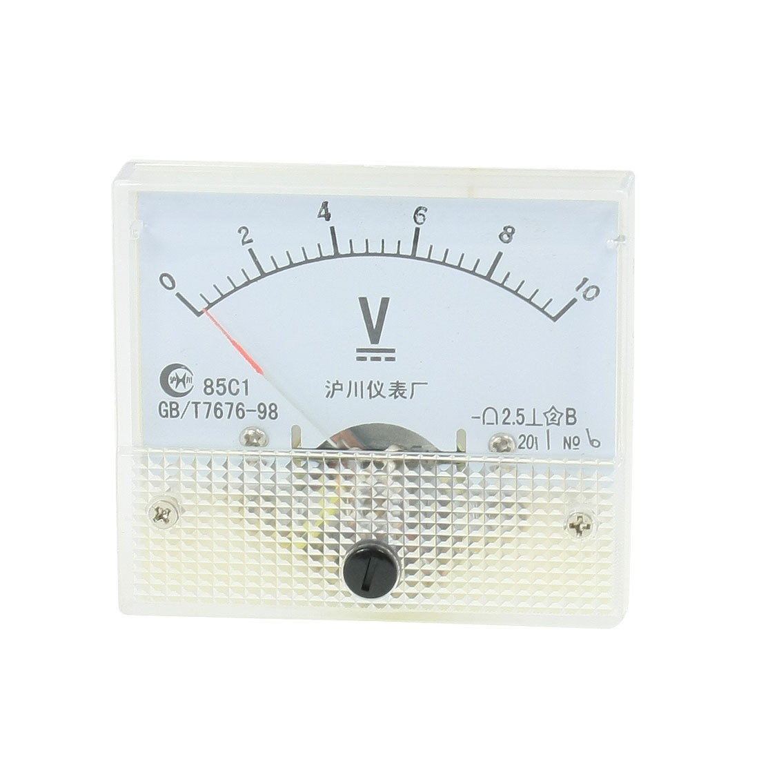 Class 2.5 Accuracy Rectangle Shaped DC 0-10V Needle Volt Meter Gauge