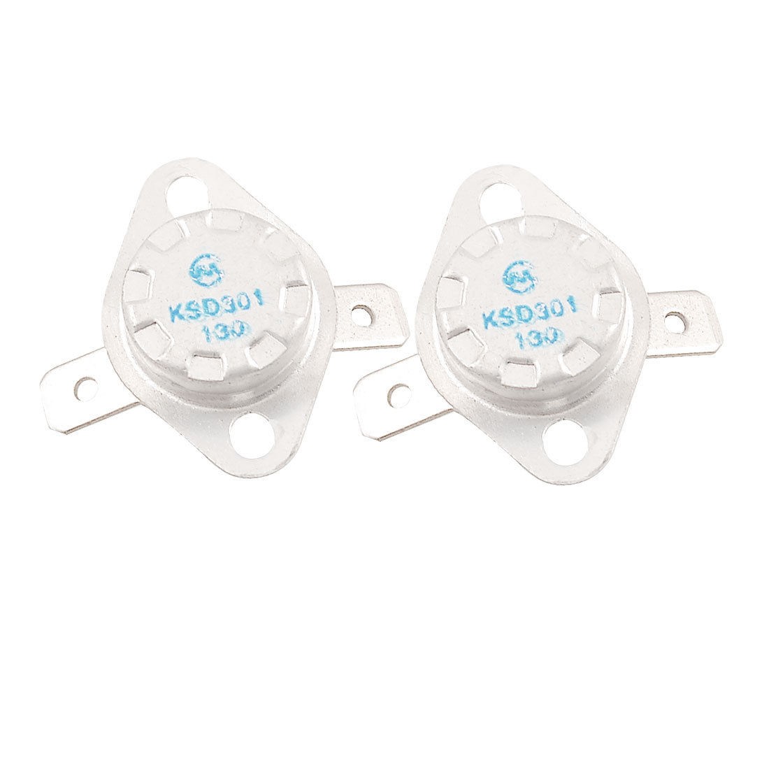 2 Pcs 130C Normal Closed Temperature Controlled Thermostat KSD301