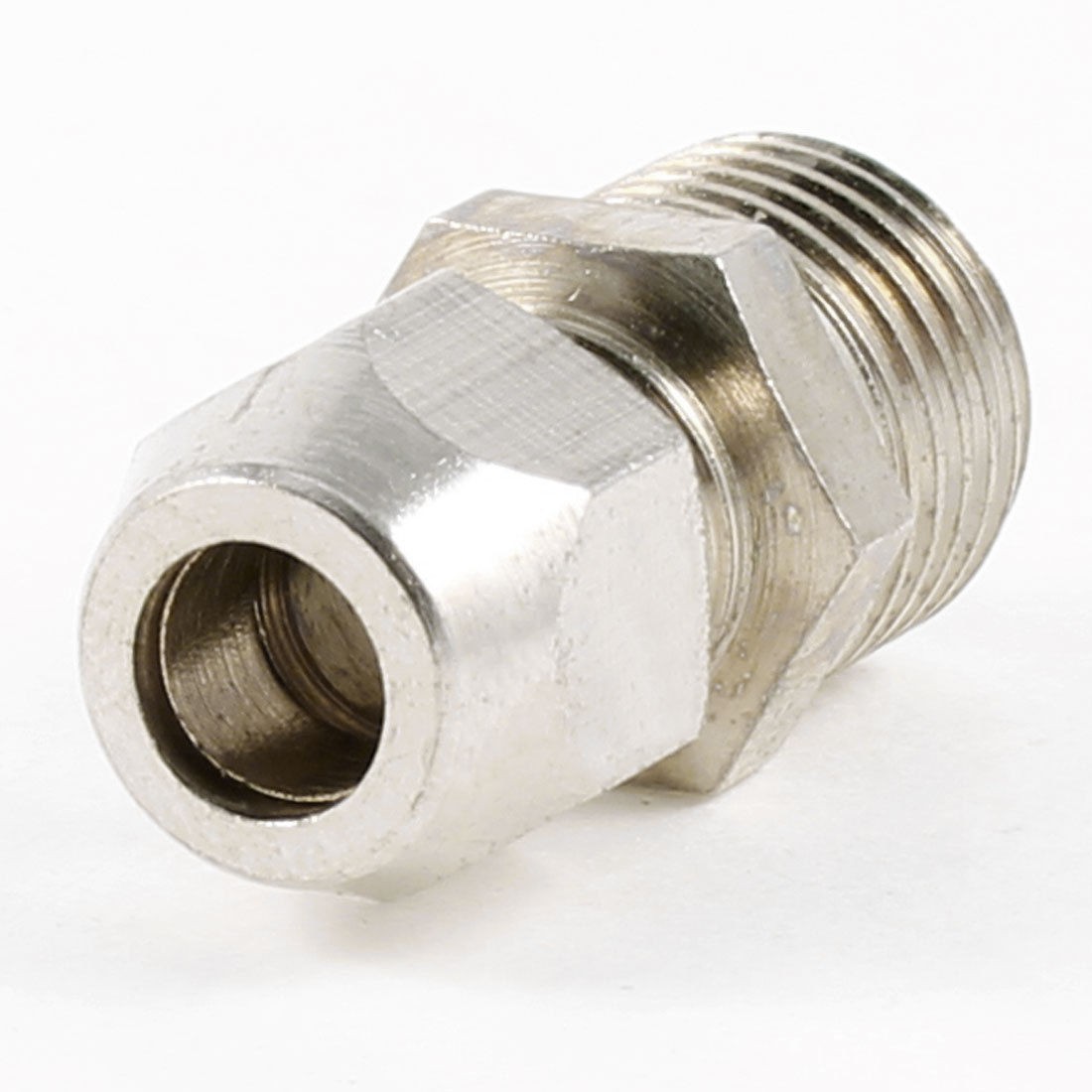 1/4" PT Male Threaded Hex Bushing Hydraulic Quick Adapter for 6mm Tube Pipe