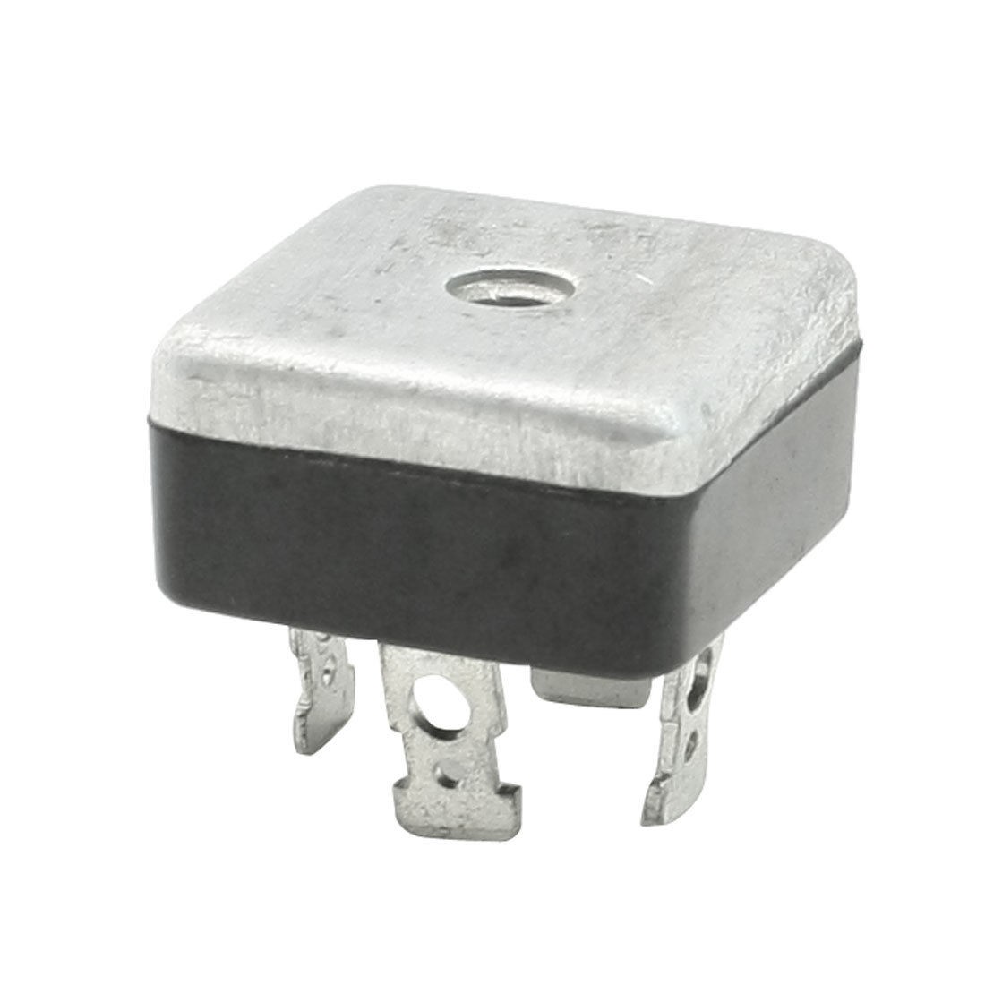25A Silver Tone Aluminum Case Single Phase Bridge Rectifier