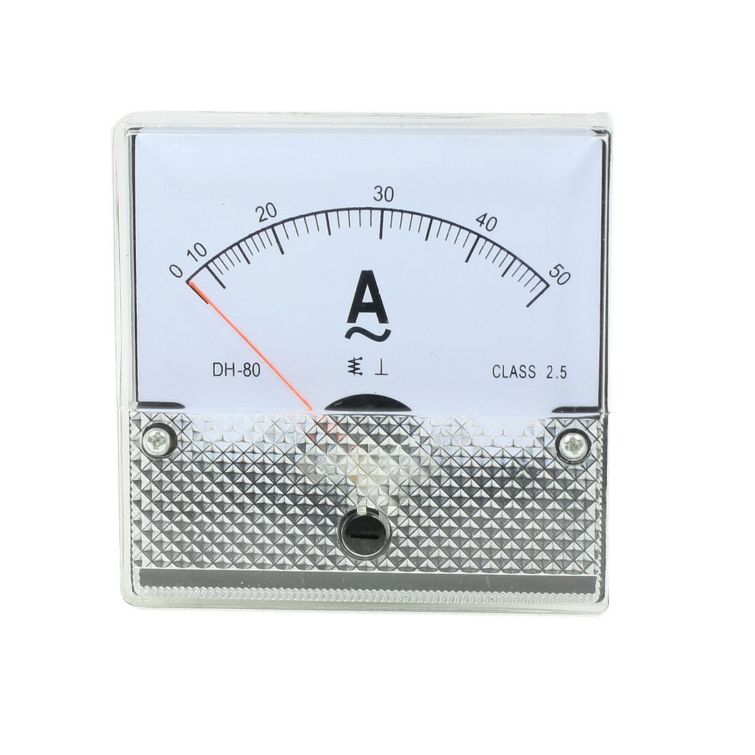 AC 0-50A Fine Tuning Square Dial Panel Analog Ampere Meter Amperemeter