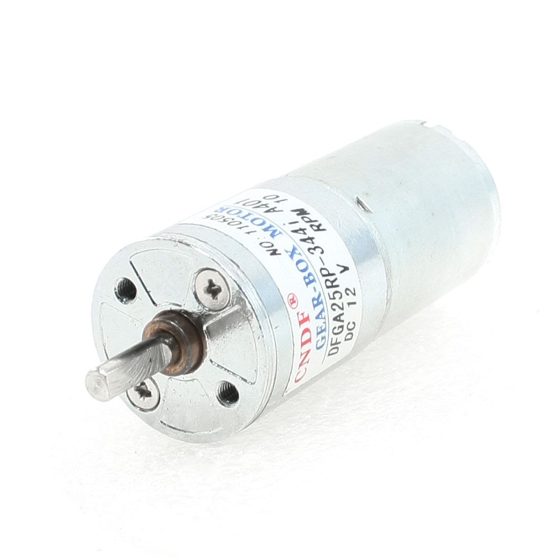 4mm Shaft Diameter Cylinder Shape Electric Gear Motor 12VDC 10RPM