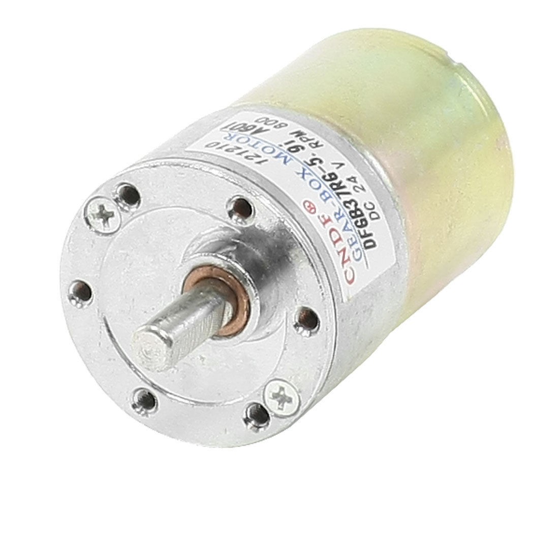 DC 24V 800RPM 6mmx15mm Shaft 37mm Body Dia Magnetic Gearbox Motor